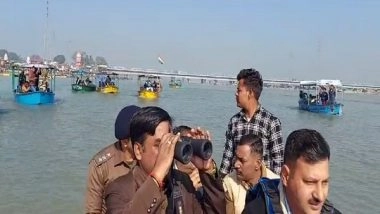 India News | Uttar Pradesh: WWF, Forest Dept Teams Count Dolphins in Ganges River Through GPS