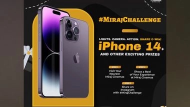 Business News | Win Big with Miraj Cinemas' #MirajChallenge and Seize the Opportunity to Take Home the IPhone 14 and Many Other Exciting Prizes