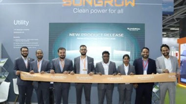 Business News | Sungrow Releases New Residential PV Inverter SG5.0RS-L to India Market at REI 2023