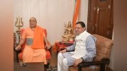 India News | Uttarakhand CM Dhami Pays Courtesy Visit to Shankaracharya Swami Rajarajeshwarashram in Haridwar