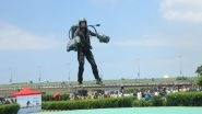 India News | Man in Jet Suit Takes to Skies at Kochi Event, Leaves Spectators Spellbound
