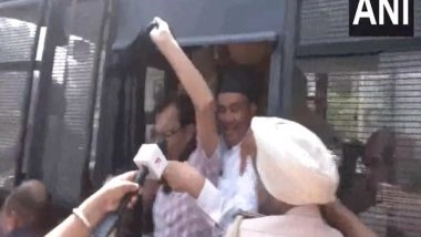 India News | SYL Issue: Chandigarh Police Detain BJP Leaders, Workers Protesting Outside Punjab CM's Residence