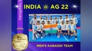 Sports News | India Men's Kabaddi Team Tackles Iran to Clinch Asian Games Gold Medal