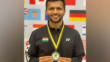 Sports News | Sukant Kadam Wins Silver at Western Australia Para-Badminton International Tournament
