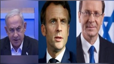 World News | Macron Speaks to Herzog, Netanyahu; Affirms France's Support for Israel