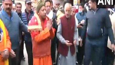 India News | UP CM Yogi Offers Prayers at Sundar Nath Cave In Badrinath Dham