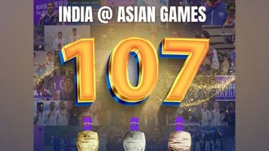 Sports News | PM Modi Lauds Indian Contingent for Remarkable 107 Medals at Asian Games Closing