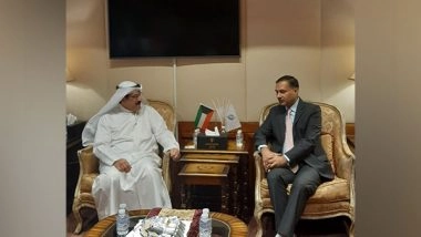 World News | Indian Envoy Adarsh Swaika Meets Kuwait Minister, Discusses Bilateral Ties