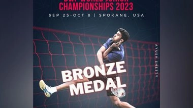Sports News | Ayush's BWF World Junior C'ships Run Ends with Bronze Medal Win