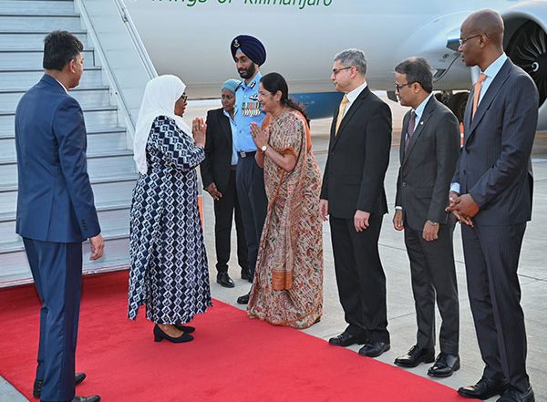 Tanzanian President Samia Suluhu Hassan Arrives in India on State Visit (Watch Video)