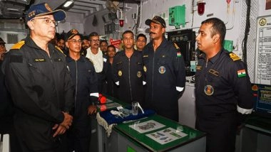India News | Eastern Naval Command Chief Reviews Operational Readiness of Fleet