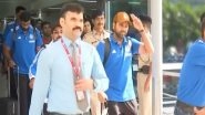 Sports News | CWC 2023: Indian Team Arrives in Delhi Ahead of Clash Against Afghanistan