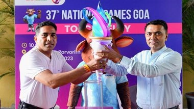 Sports News | Goa: Chief Minister and Sports Minister Flag off Torch Relay for 37th National Games
