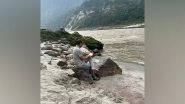 India News | MP CM Shivraj Chouhan Seen Contemplating on Ganga Bank in Uttarakhand's Rishikesh