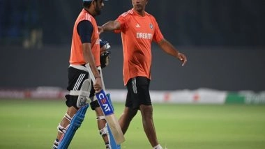 Sports News | CWC 2023: Rohit, Shardul, Jadeja Sweat It out in Nets Ahead of Clash Against Afghanistan