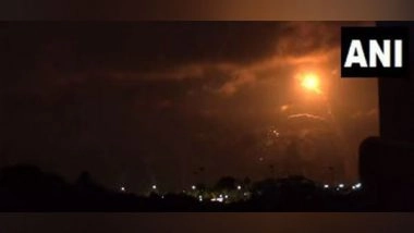 World News | Sirens Blare, People Rush for Cover as Rocket Barrage Hits Israel's Coastal City