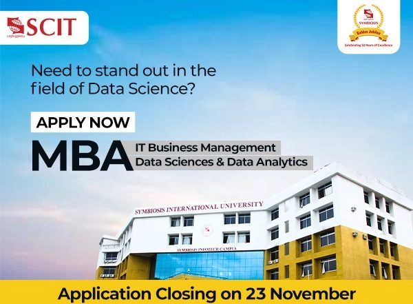 Business News | SCIT to Offer Its Coveted MBA Programmes in IT Business Management and Data Sciences & Data Analytics Through SNAP 2023; Application Closes on 23rd November 2023