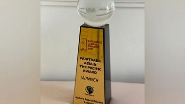 Business News | Nature Pearls Pvt. Ltd. Honored with Fair Trade Global Award 2023 for  Pioneering Organic Farming in India