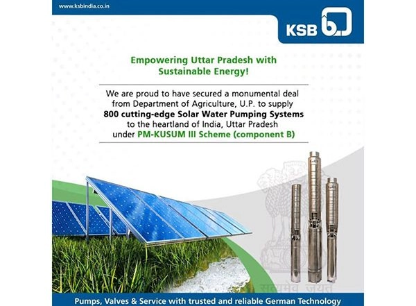 Business News | KSB Limited Secures Prestigious LOA for Solar Water Pumping Systems Under PM-KUSUM III Scheme