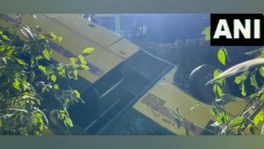 India News | J-K: School Bus Skids off Road, Falls into Ditch in Udhampur; 7 Students Injured