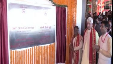 India News | J-K: President Murmu Inaugurates Parvati Bhawan, Navdurga Path Skywalk Project
