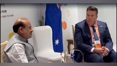 India News | LS Speaker Om Birla Meets Australian Speaker Ahead of G20 Parliamentary Speakers' Summit