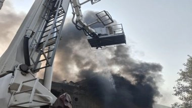 India News | Delhi: Fire Breaks out at Plastic Factory Near Udyog Nagar Metro Station, No Casualties
