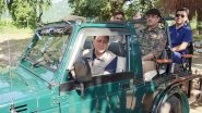 Uttarakhand CM Pushkar Singh Dhami Takes Safari Tour in Jim Corbett Tiger Reserve, Interacts With Tourists (See Pics)