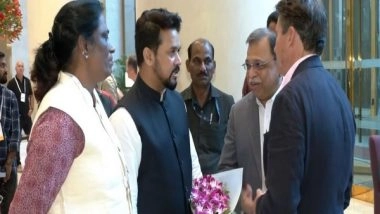 Sports News | Sports Minister Anurag Thakur Holds Bilateral Meetings with International Sports Federation Representatives
