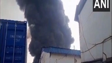 India News | West Bengal: Fire Breaks out at Warehouse in Howrah, Dousing Operation Underway