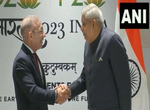 World News | VP Dhankhar Meets President of Inter-Parliamentary Union Duarte Pacheco on Sidelines of P20 Summit