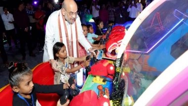 India News | Gujarat: Amit Shah Interacts with 'Anganwadi' Children in Gandhinagar