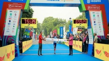 Sports News | World Championships Medallist Daniel Ebenyo and Olympic Medallist Almaz Ayana Win Delhi Half Marathon