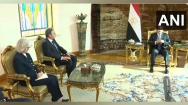 World News | US State Secy Antony Blinken Meets Egypt President Abdel Fattah El-Sisi in Cairo