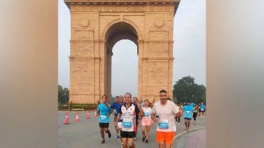India News | Dedicated to Women's Safety on Trains, Team RPF Runs at Delhi Half Marathon 2023