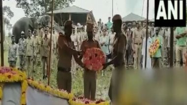 India News | Tamil Nadu: Floral Tribute Paid to Magna Elephant After Death