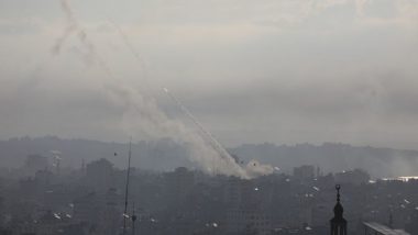 World News | Barrage of Rockets Launched at Central, Southern Israel; Iron Dome Intercepts Many