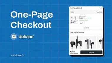 Business News | Dukaan, Leading Indian E-commerce Enabler Simplifies Online Shopping with Its Groundbreaking One-page Checkout