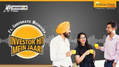 Business News | Motilal Oswal Financial Services Ltd. (MOFSL) Launches #CorporateMushaira, an Audio-first Campaign for the World Investor Week
