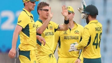 Sports News | ICC CWC 2023: Zampa's Four-fer Overwhelms Sri Lanka, Australia Need 210 to Win First Game of Tournament