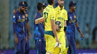Sports News | Australia Clinch First Victory of World Cup Campaign, Move to Eighth Spot After Defeating Sri Lanka
