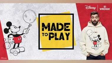 Business News | Wrogn Joins Hands with Disney to Launch Made to Play, an Apparel Collection That Evokes Nostalgia Through Beloved Disney Characters