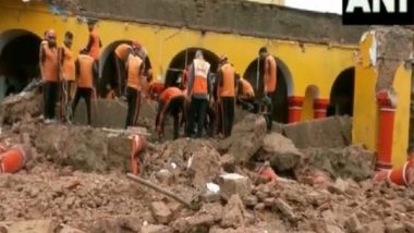 India News | J-K: Portion of Ranbireshwar Temple Collapses in Jammu