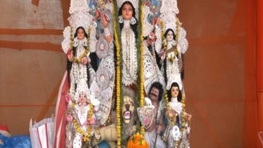 India News | Odisha: Girl Assists Her Father in Making Idols During Durga Puja to Run Household