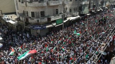 World News | People Stage Protests in Jordan After Gaza Hospital Explosion