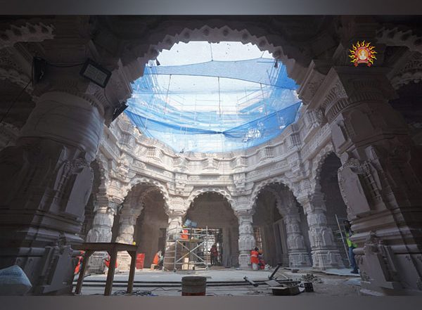 India News | Ram Temple Trust Shares Pictures of Ongoing Construction Work