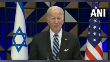 World News | US President Biden Announces USD 100 Million in Humanitarian Aid for Gaza, West Bank
