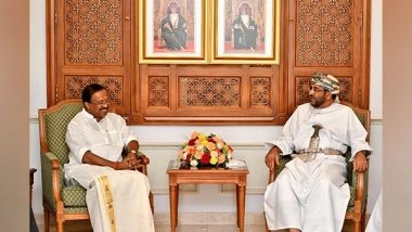 World News | Muraleedharan, Oman's Economy Minister Discusses Key Aspects of Bilateral Economic Ties