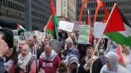 World News | Pro-Palestinian Groups Hold Protest in Chicago Amid Conflict with Israel