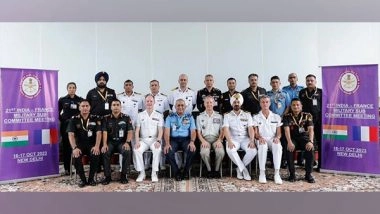 World News | India, France Hold Military Sub Committee Meeting in New Delhi